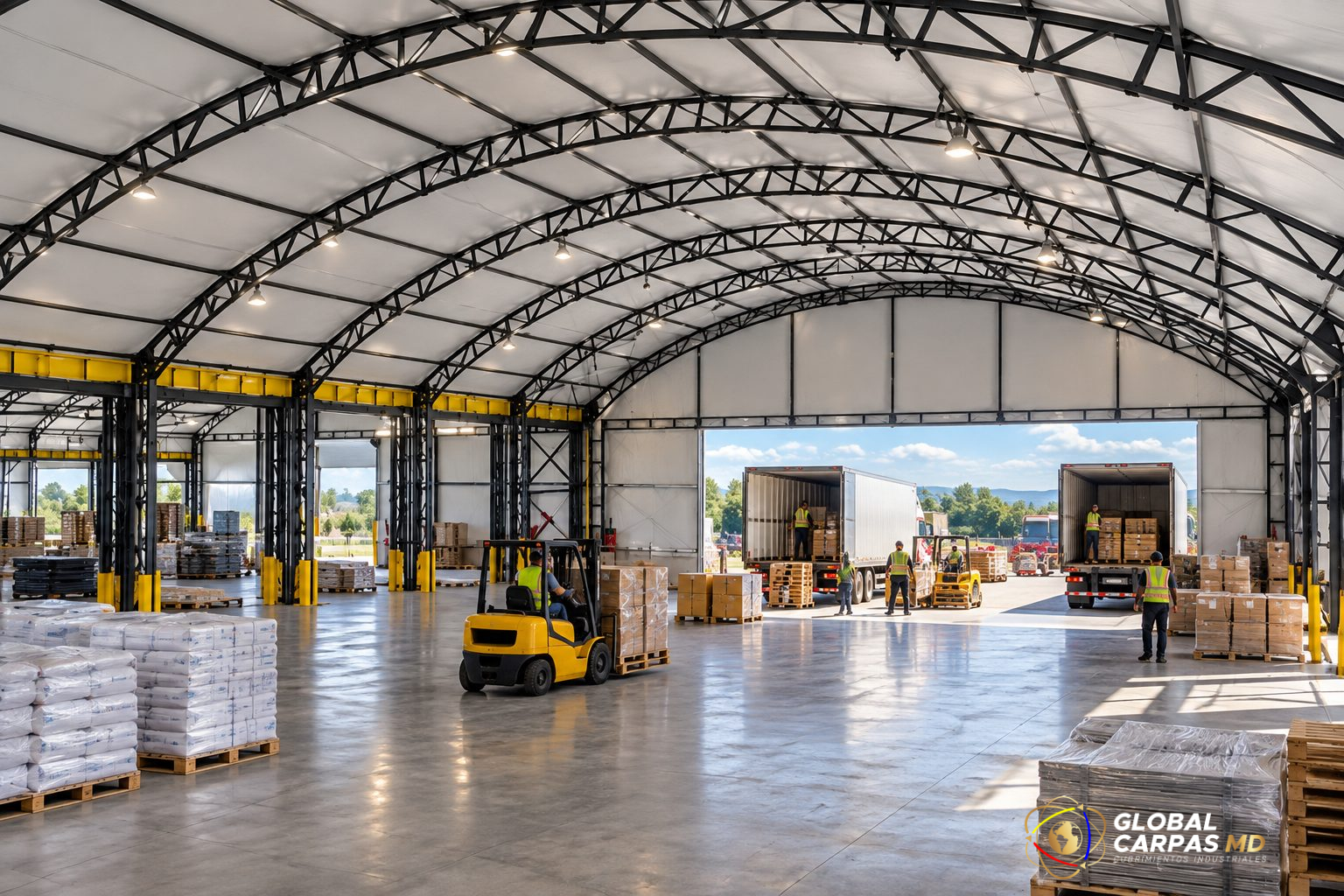 Hangar logístico Global Carpas MD en Quibdó